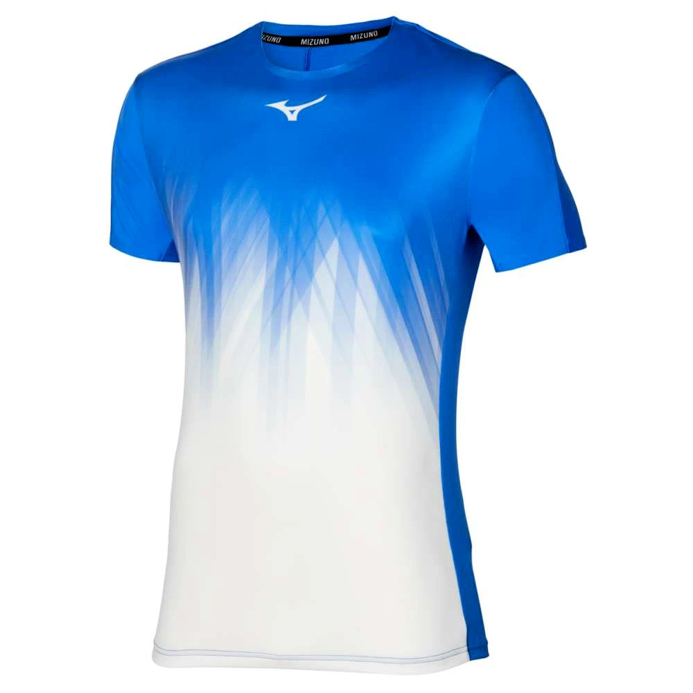 Pánské tričko Mizuno Shadow Graphic Tee Nebulas Blue White Sportega