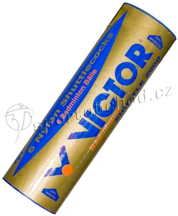 Badmintonové míče Victor  Nylon Shuttle 2000 Gold - White (6 Pack)  zelený proužek (do 19-29°C)