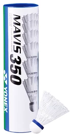 Badmintonové míče Yonex Mavis 350 White (6 Pack)