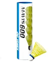 Badmintonové míče Yonex  Mavis 600 Yellow (6 Pack)  červený proužek (do 14°C)