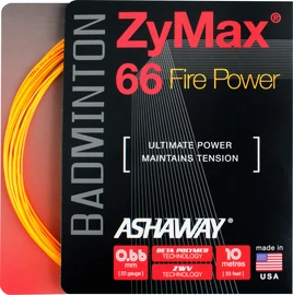 Badmintonový výplet Ashaway ZyMax 66 Fire Power Orange