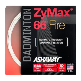 Badmintonový výplet Ashaway Zymax 66 Fire White Set