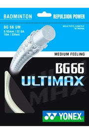 Badmintonový výplet Yonex BG 66 Ultimax White (0.65 mm)