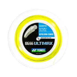 Badmintonový výplet Yonex BG 66 Ultimax Yellow (0.65 mm) - 200 m