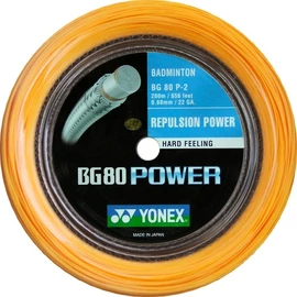 Badmintonový výplet Yonex BG 80 Power Orange (0.68 mm) - 200m
