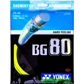 Badmintonový výplet Yonex BG 80 Yellow