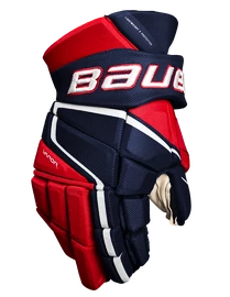 Bauer Vapor 3X PRO navy/red/white Hokejové rukavice, Intermediate