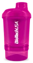 BioTech USA Šejkr Wave+ Nano 300 ml + 150 ml růžová