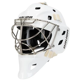 Brankářská hokejová maska Bauer NME ONE GOAL MASK - CAT EYE White Senior