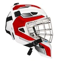 Brankářská hokejová maska CCM Axis F5 CCE White/Red Junior