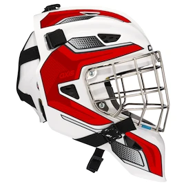 Brankářská hokejová maska CCM Axis F5 CCE White/Red Senior