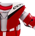 Brankářská hokejová vesta CCM YTflex 3 White/Red Žák (youth)