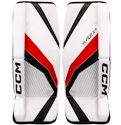 Brankářské betony CCM YTflex 3 White/White/Red/Black Žák (youth) 20 palců