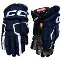 CCM Tacks AS-V navy/white  Hokejové rukavice, Senior