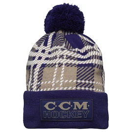 Čepice CCM Holiday Pom Knit A Navy Senior