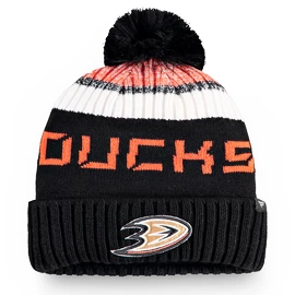 Čepice Fanatics Pro Rinkside Goalie Beanie Pom Knit NHL Anaheim Ducks