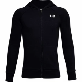 Chlapecká mikina Under Armour RIVAL COTTON FZ HOODIE black