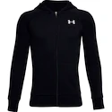 Chlapecká mikina Under Armour  RIVAL COTTON FZ HOODIE black S