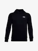 Chlapecká mikina Under Armour  RIVAL COTTON HOODIE black