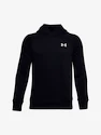 Chlapecká mikina Under Armour  RIVAL COTTON HOODIE black