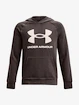 Chlapecká mikina Under Armour  RIVAL FLEECE HOODIE-BRN XS