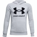 Chlapecká mikina Under Armour  Rival Fleece Hoodie light grey