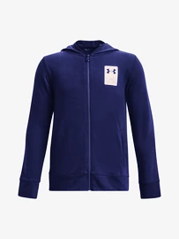 Chlapecká mikina Under Armour Rival Terry FZ Hoodie-BLU