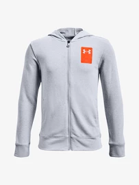 Chlapecká mikina Under Armour Rival Terry FZ Hoodie-GRY