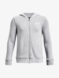 Chlapecká mikina Under Armour Rival Terry FZ Hoodie-GRY