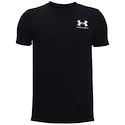 Chlapecké tričko Under Armour  Sportstyle Left Chest SS Black XS