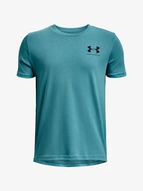 Chlapecké tričko Under Armour SPORTSTYLE LEFT CHEST SS-BLU