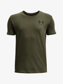 Chlapecké tričko Under Armour SPORTSTYLE LEFT CHEST SS-GRN