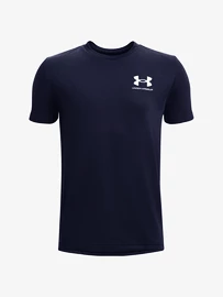 Chlapecké tričko Under Armour SPORTSTYLE LEFT CHEST SS-NVY