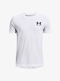 Chlapecké tričko Under Armour SPORTSTYLE LEFT CHEST SS-WHT