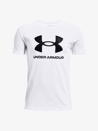 Chlapecké tričko Under Armour Sportstyle Logo SS-WHT