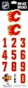 Čísla na helmu Sportstape  ALL IN ONE HELMET DECALS - CALGARY FLAMES