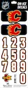 Čísla na helmu Sportstape  ALL IN ONE HELMET DECALS - CALGARY FLAMES - DARK HELMET
