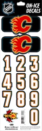 Čísla na helmu Sportstape ALL IN ONE HELMET DECALS - CALGARY FLAMES - DARK HELMET