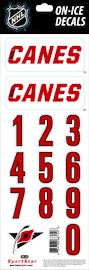 Čísla na helmu Sportstape ALL IN ONE HELMET DECALS - CAROLINA HURRICANES