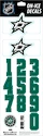 Čísla na helmu Sportstape  ALL IN ONE HELMET DECALS - DALLAS STARS