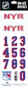 Čísla na helmu Sportstape  ALL IN ONE HELMET DECALS - NEW YORK RANGERS