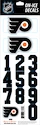 Čísla na helmu Sportstape  ALL IN ONE HELMET DECALS - PHILADELPHIA FLYERS