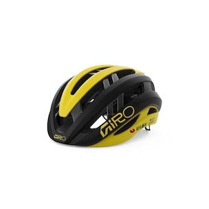 Cyklistická helma Giro Aries  Spherical Mat Black/Yellow Visma