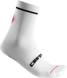 Cyklistické ponožky Castelli Entrata 9 Sock White