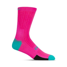 Cyklistické ponožky Giro HRC Team Neon Pink/Screaming Teal