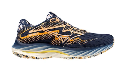 Dámská běžecká obuv Mizuno  Wave Rider 27 (Roxy) Naval Academy/White/Peach fuzz