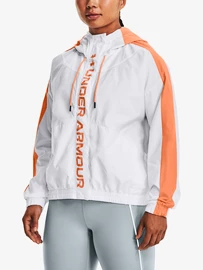 Dámská bunda Under Armour Rush Woven FZ Jacket-WHT