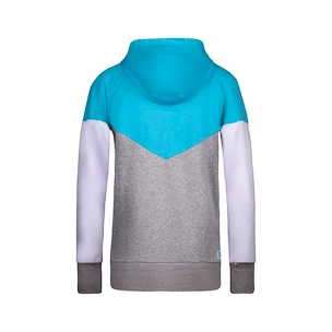 Dámská mikina BIDI BADU  Flavia Lifestyle Hoody Aqua/Grey White S