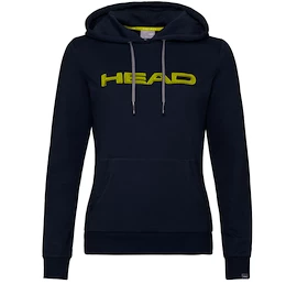 Dámská mikina Head  Club Rosie Hoodie Dark Blue/Yellow