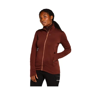 Dámská mikina Icebreaker Merino 260 Quantum IV LS Zip Port/Cedar Wood